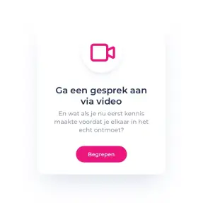 Log in voor een echte videodate